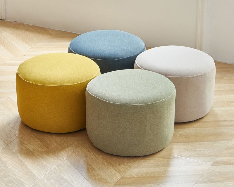 擇木深耕-咪亞。圓型貓抓布椅凳(四色)