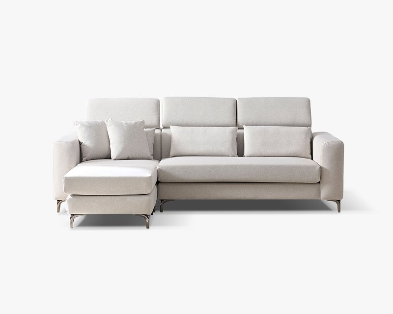 維洛納L型貓抓布沙發|耐磨防潑水 × 可調式頭靠 × 可拆洗布套 – 擇木深耕