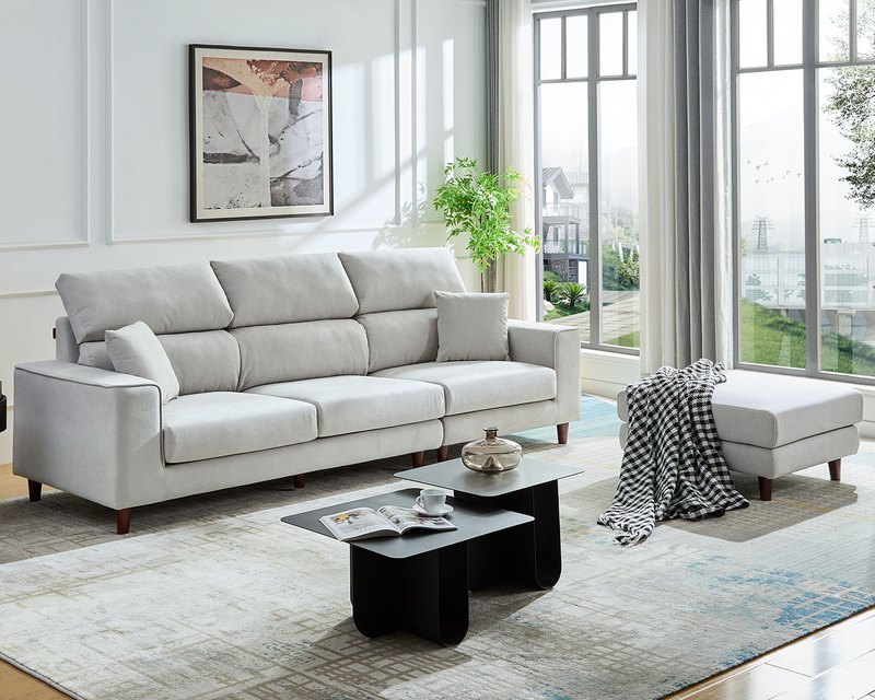 擇木深耕-弗洛拉L型貓抓布沙發