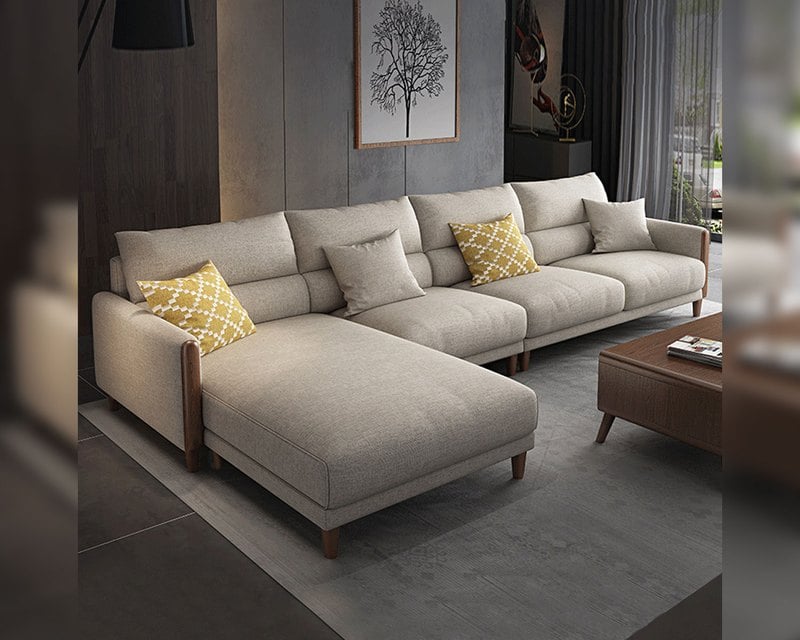 麗塔 L 型布沙發(四色可選)|方願