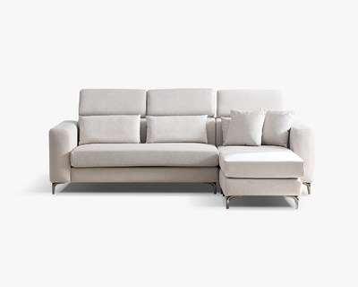 維洛納L型貓抓布沙發｜耐磨防潑水 × 可調式頭靠 × 可拆洗布套  – 擇木深耕