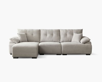 雪菲爾L型布沙發｜耐磨防潑水 × 可拆洗布套 × 兩段式背靠 – 擇木深耕