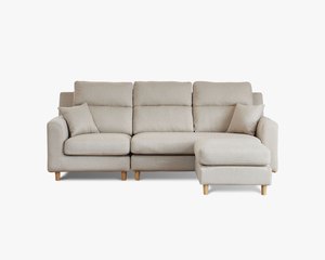 伊甸 L 型布沙發｜防潑水細亞麻布 × 移動式腳椅 × 多種擺放方式 – 擇木深耕