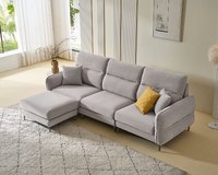 貝蒂L型貓抓布沙發｜耐磨防潑水 × 可拆洗布套 × 左右移動腳椅 – 擇木深耕