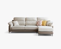 瑞拉L型貓抓布沙發｜雙材質搭配 × 可拆洗布套 × 左右移動腳椅 – 擇木深耕