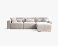 達芙妮 L 型貓抓布沙發｜防潑水 × SGS 檢驗 × 模組自由組合