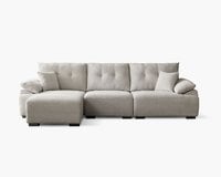 雪菲爾L型布沙發｜耐磨防潑水 × 可拆洗布套 × 兩段式背靠 – 擇木深耕