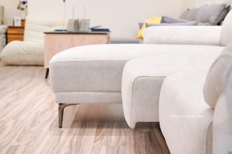 曼德爾L型貓抓布沙發｜延伸滑軌座深