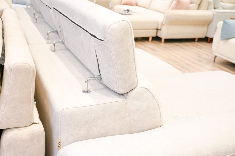 曼德爾L型貓抓布沙發｜可調式頭靠