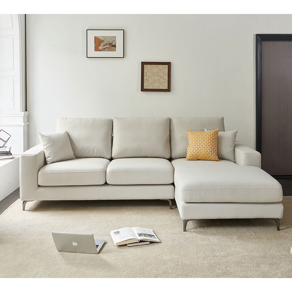 喬安娜L型貓抓布沙發-正面展示