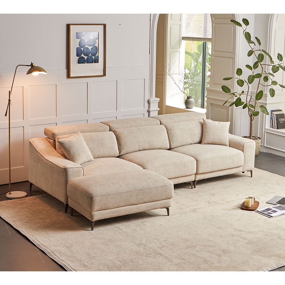 卡芮兒L型貓抓布沙發｜輕鬆打造實用又耐用的家居生活 客廳佈置