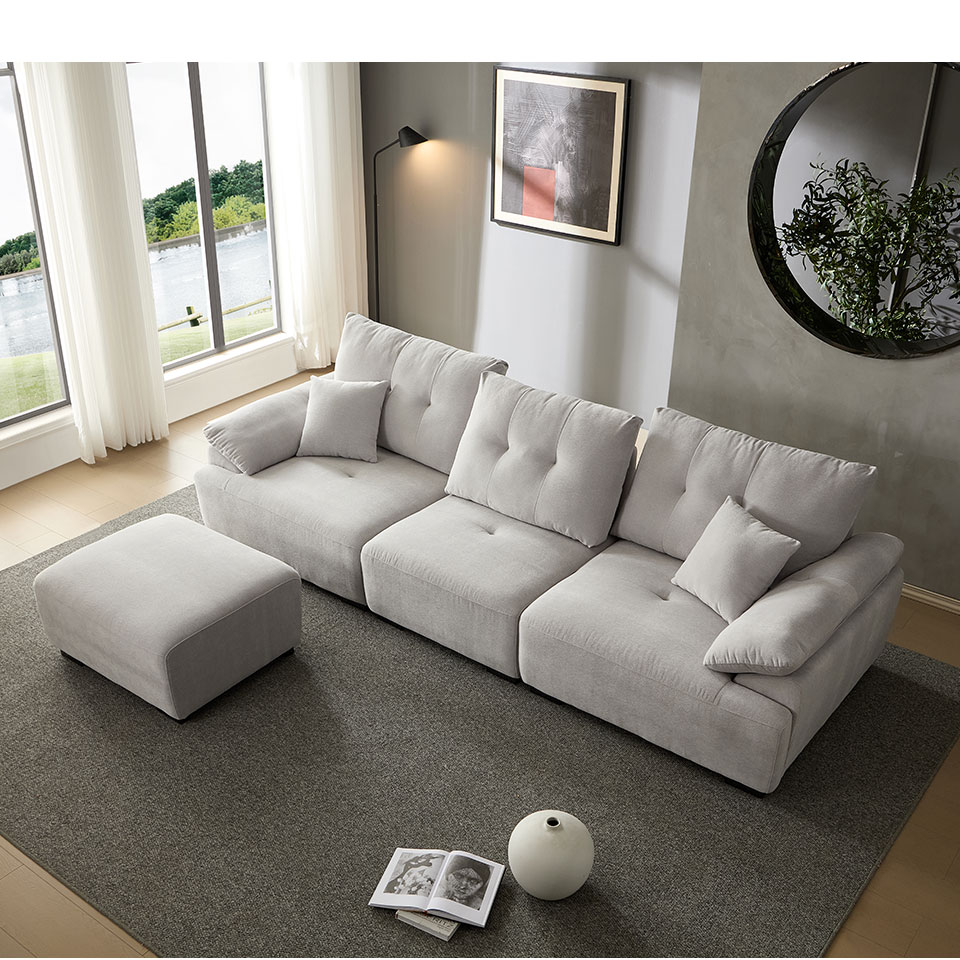 雪菲爾L型布沙發｜兼具美感與實用的舒適首選