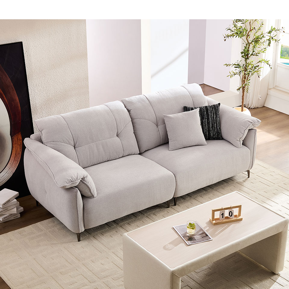 蜜拉一字型布沙發，呈現舒適質感的理想北歐居家