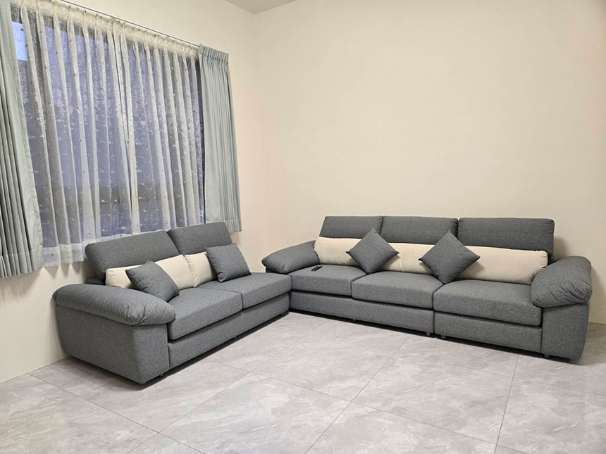 多麗絲涼感布沙發彰化伸港開箱實拍