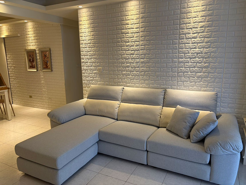 YKS 多麗絲L型涼感布沙發｜台南魏太太開箱實拍｜擇木深耕系列熱銷款