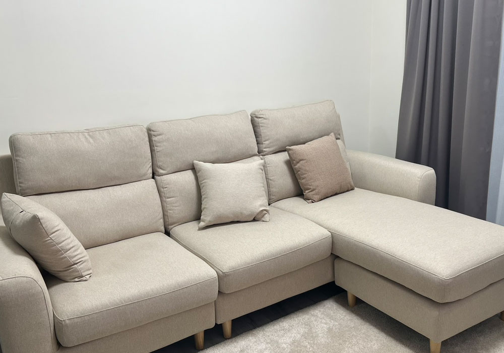 YKS 伊甸L型布沙發∣台中南區Tiffany小姐沙發開箱實拍-2