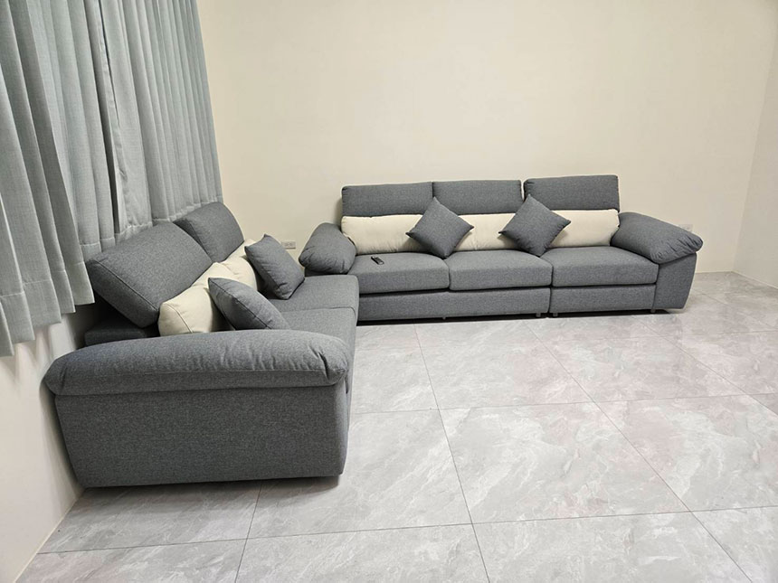 客製開箱-多麗絲涼感布沙發