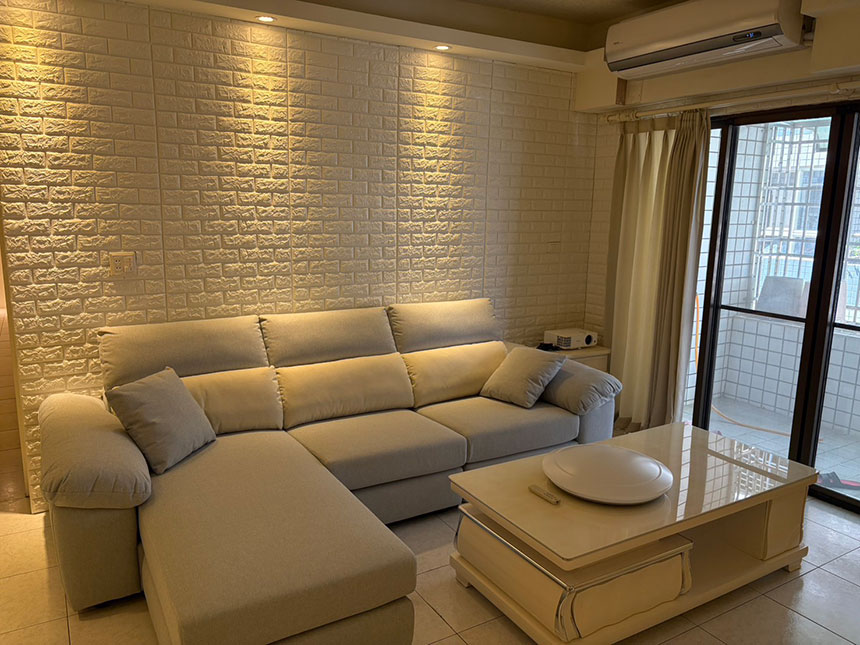 沙發開箱-多麗絲L型涼感布沙發(客製)