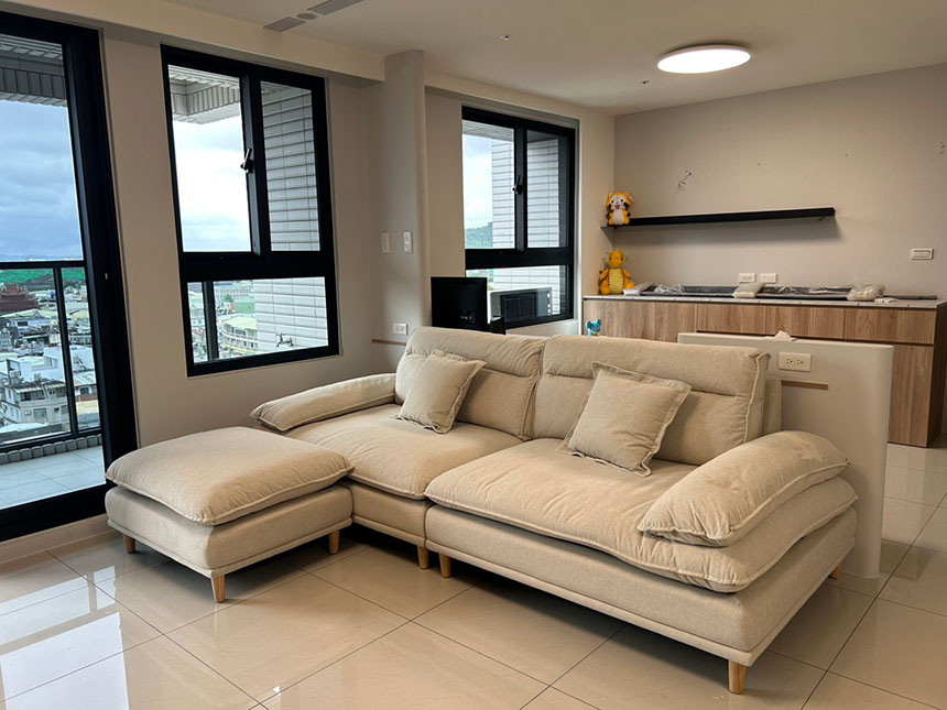 沙發開箱-艾登貓抓布沙發(客製)