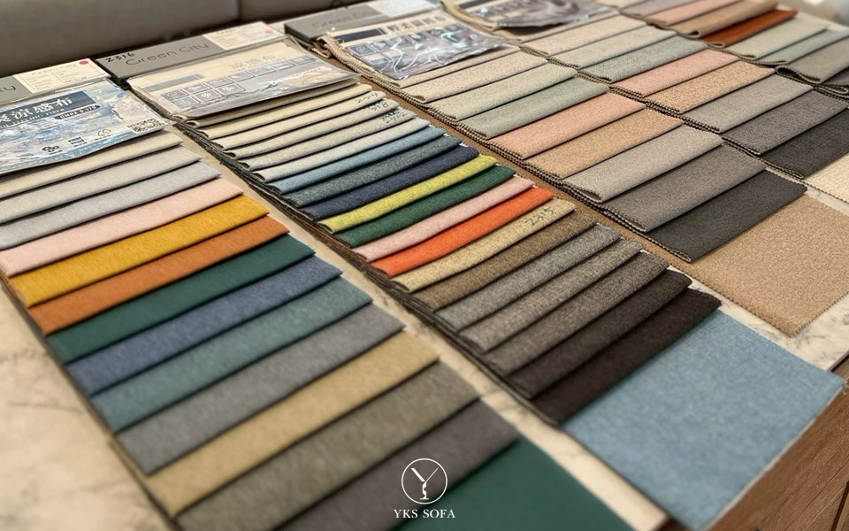 高雄門市沙發布料展示與貓抓布材質比較