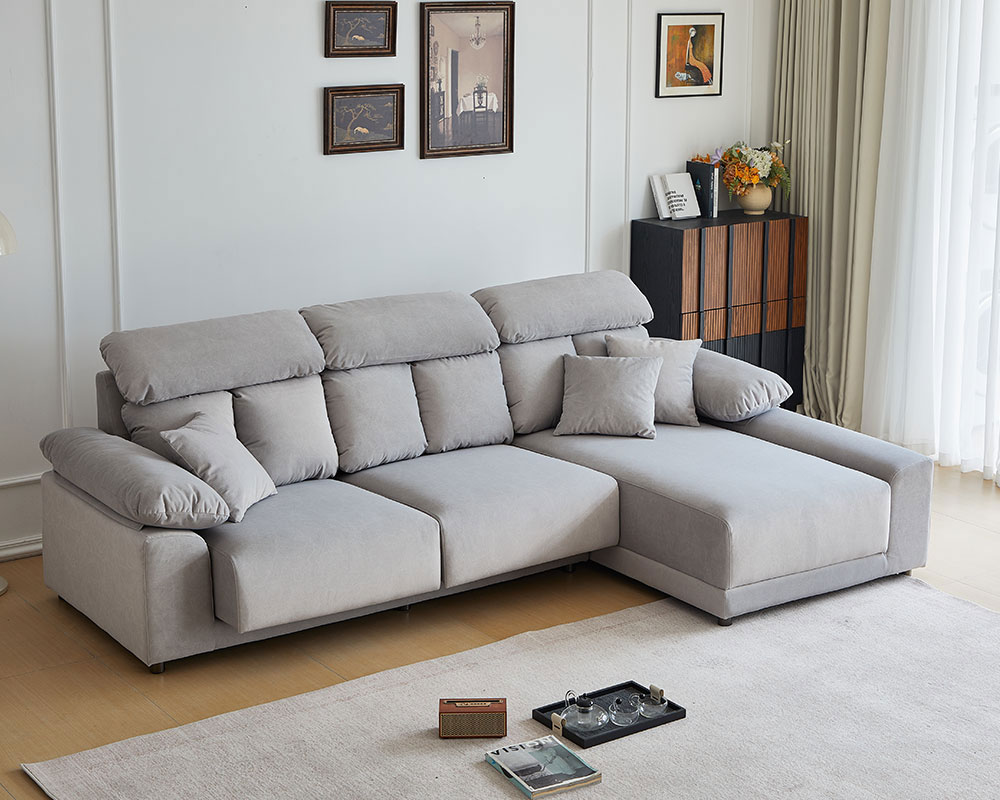 2026 年沙發推薦 TOP1｜莫爾 L 型貓抓布沙發，大器舒適、適合全家日常放鬆