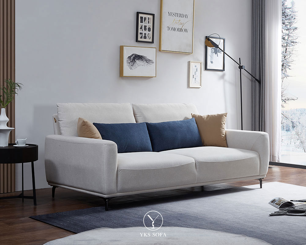 2026 年沙發推薦 TOP9｜喬治亞 三人座貓抓布沙發，簡約耐看、久坐不易膩