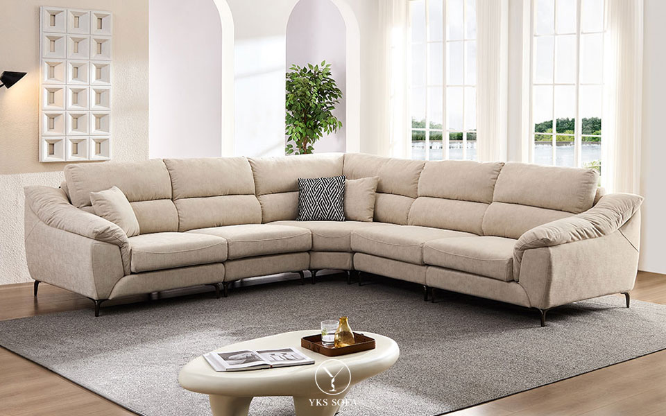 雷克雅貓抓布轉角沙發｜適合家庭客廳