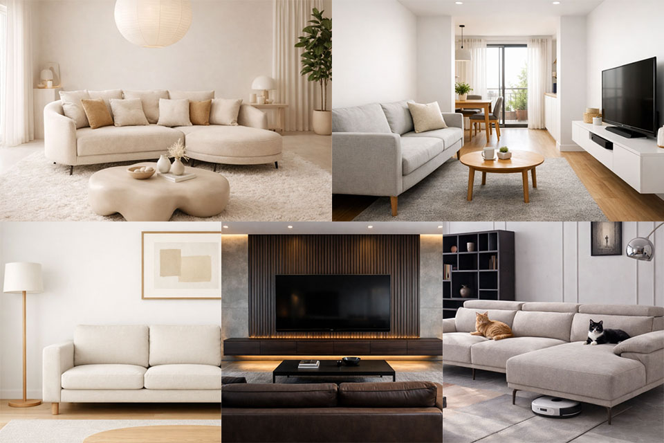 客廳設計風格解析｜5 種風格沙發搭配指南