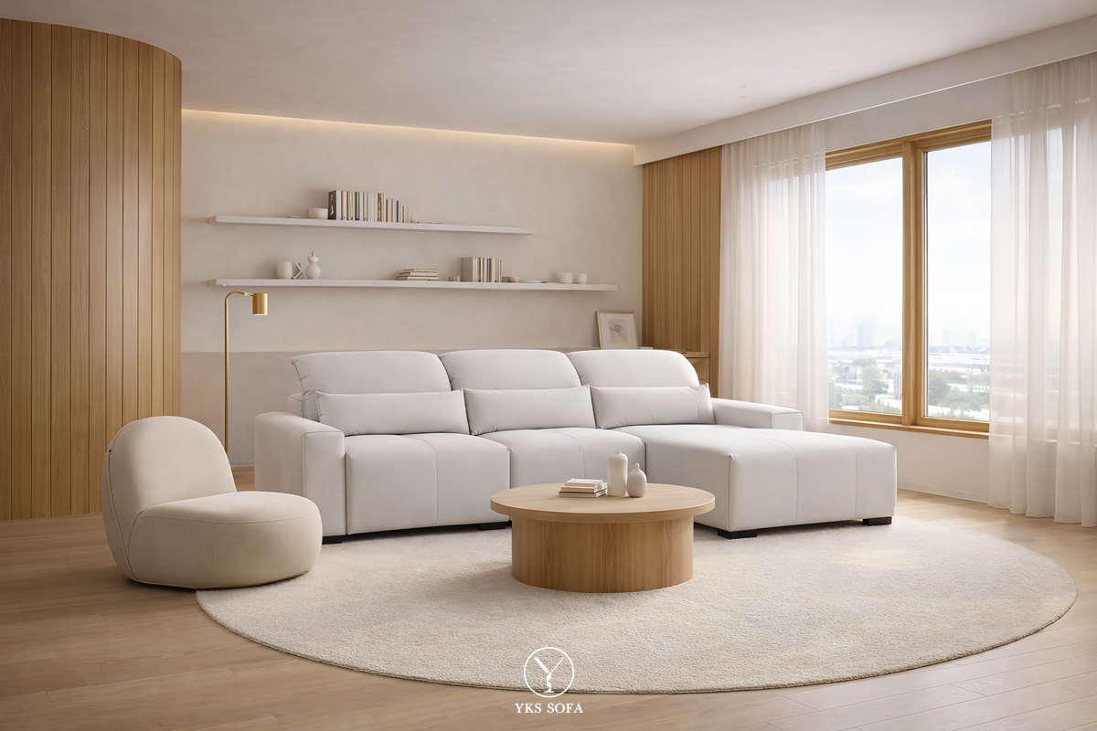 模組化沙發設計成為 2026 客廳主流，強調彈性配置與空間呼吸感。